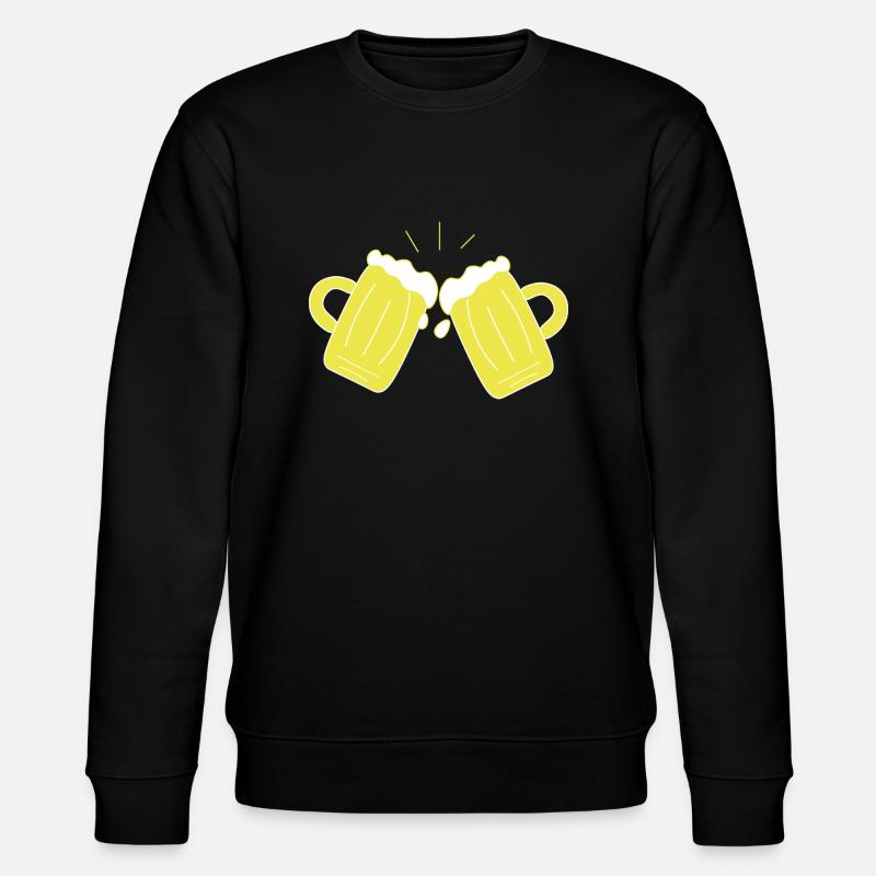 Bierkrug, Prost - Stanley/Stella Unisex Bio-Sweatshirt CHANGER  - Schwarz