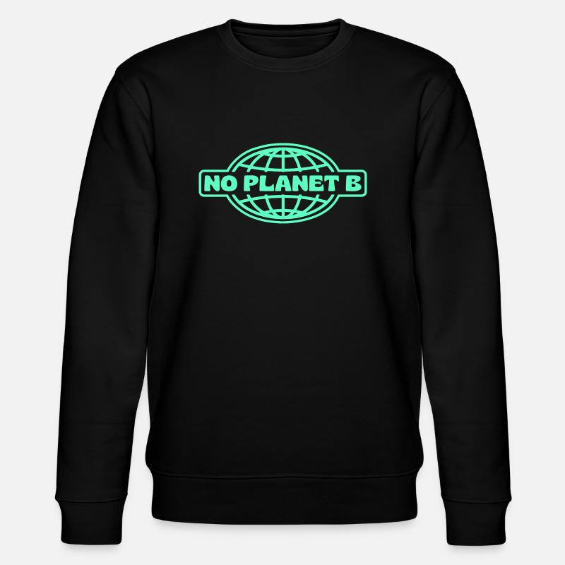 NO PLANET B - Stanley/Stella Unisex Bio-Sweatshirt CHANGER  - Schwarz