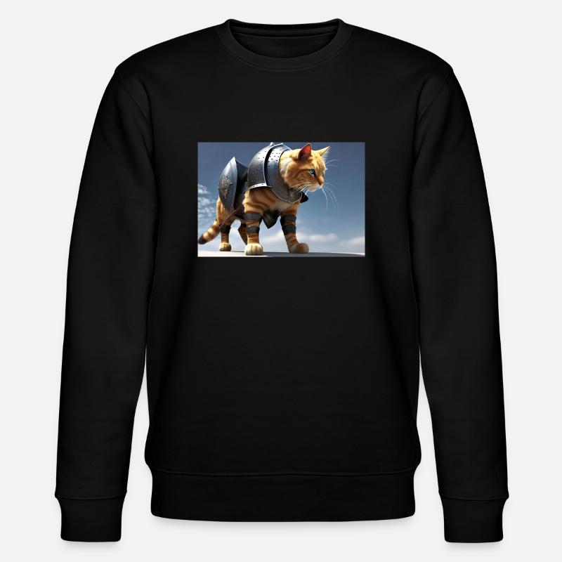 Ritterkatze I - Stanley/Stella Unisex Bio-Sweatshirt CHANGER  - Schwarz