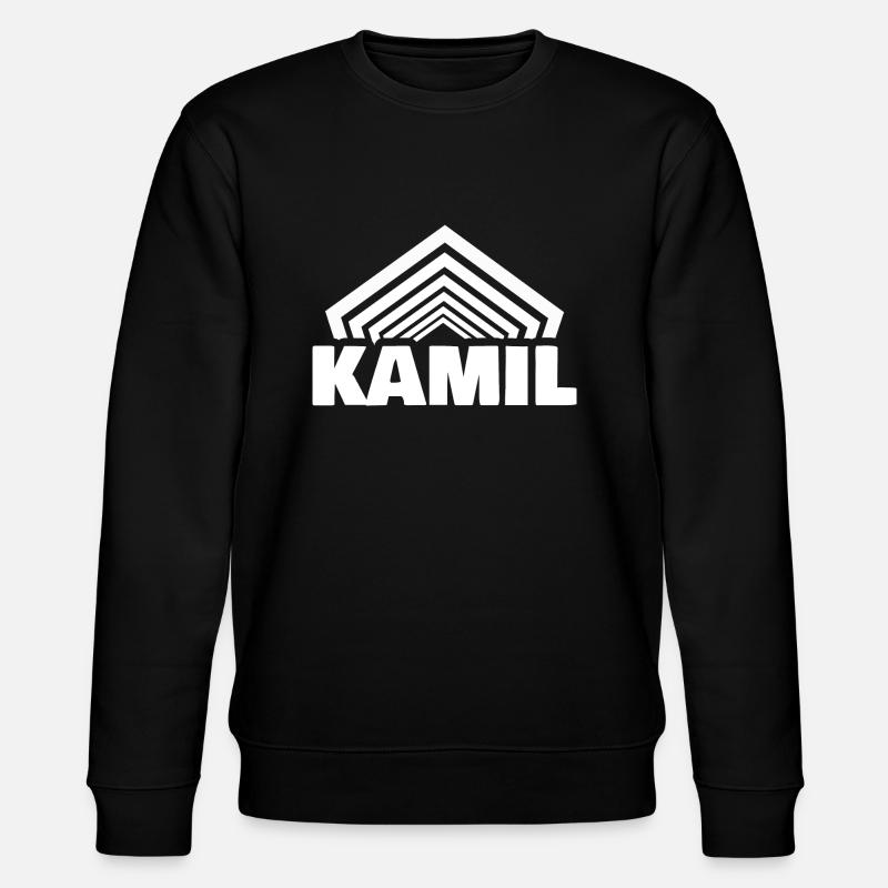 First name Kamil - Stanley/Stella CHANGER Unisex Organic Sweatshirt - black