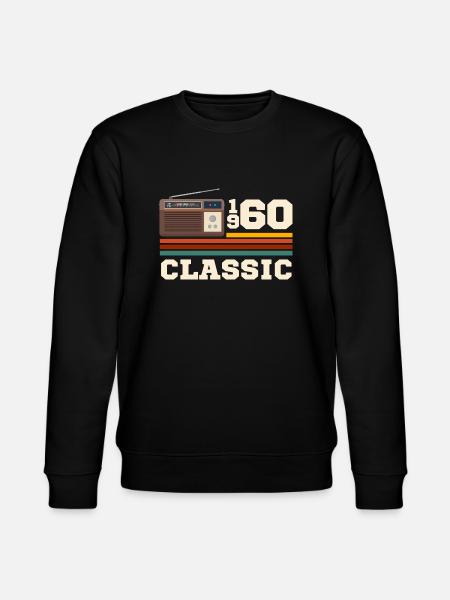 Retro classic 1960s anniversary - Stanley/Stella CHANGER Unisex Organic Sweatshirt - black