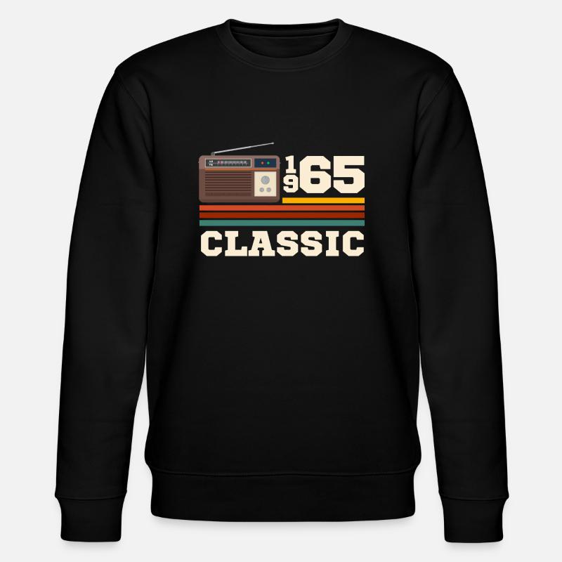 Anniversaire 1965 retro classic - Sweat bio CHANGER Stanley/Stella Unisexe - noir