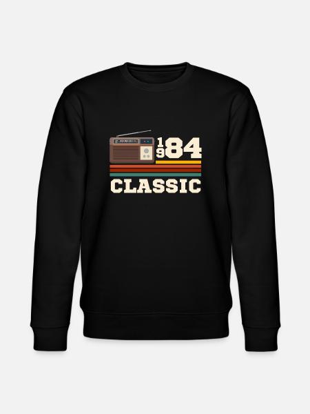 Anniversary 1984 retro classic - Stanley/Stella CHANGER Unisex Organic Sweatshirt - black