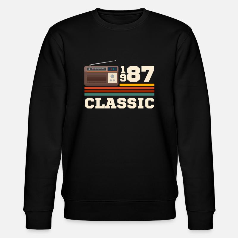Anniversary 1987 retro classic - Stanley/Stella CHANGER Unisex Organic Sweatshirt - black