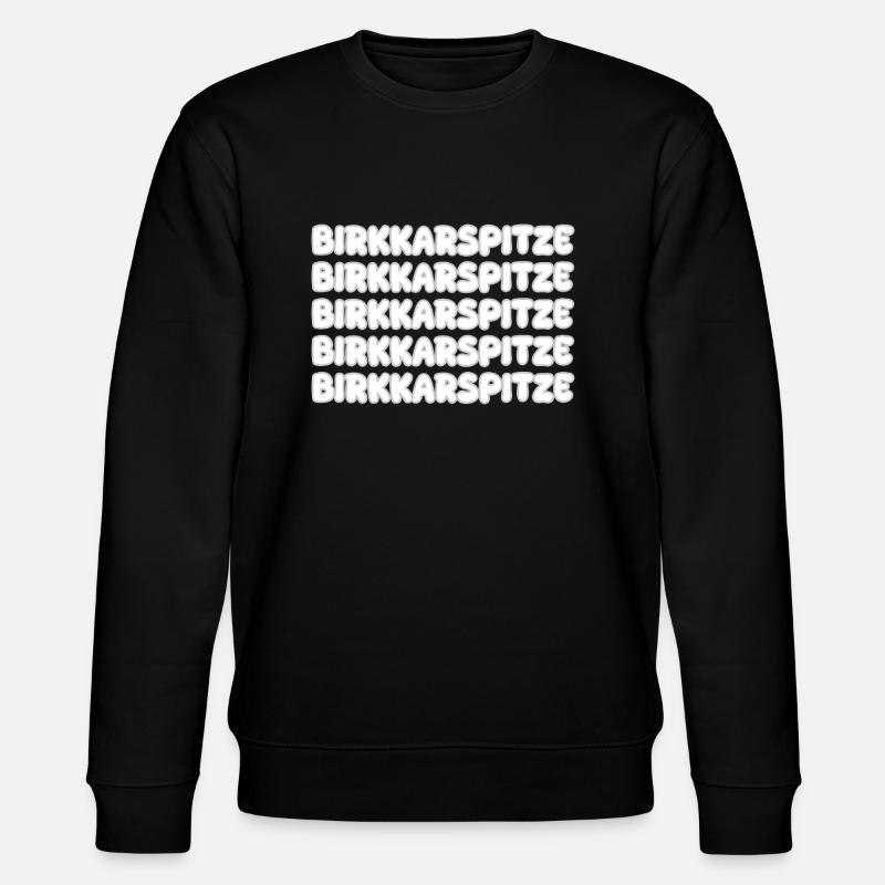 Birkkarspitze als Klettern - Stanley/Stella Unisex Bio-Sweatshirt CHANGER  - Schwarz