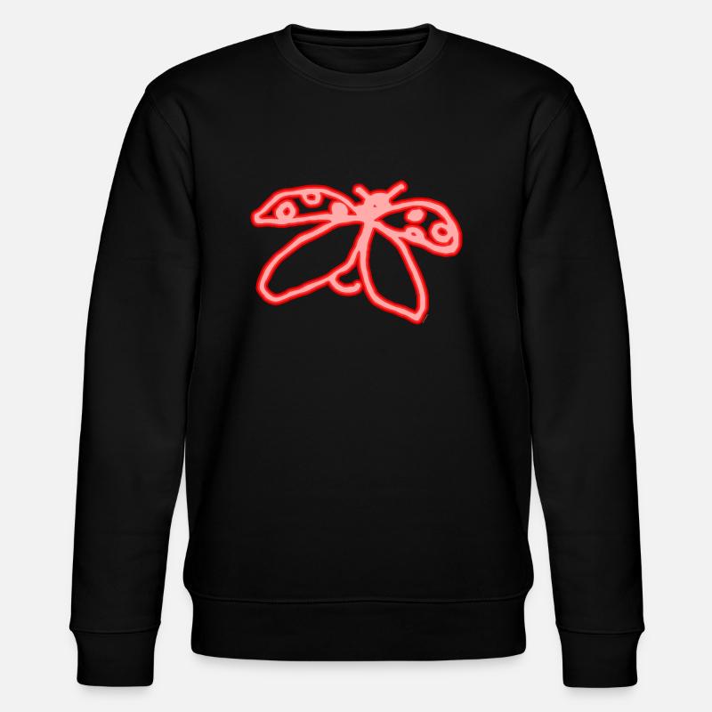 Neon Marienkäfer - Stanley/Stella Unisex Bio-Sweatshirt CHANGER  - Schwarz