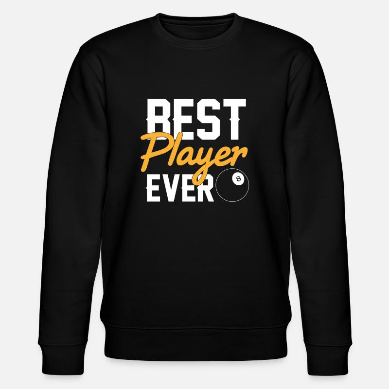 Best Player Ever Billard - Stanley/Stella Unisex Bio-Sweatshirt CHANGER - Schwarz