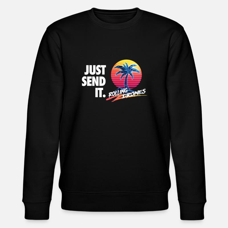 Just Send It @ RollingDrones - Stanley/Stella CHANGER Unisex Organic Sweatshirt - black