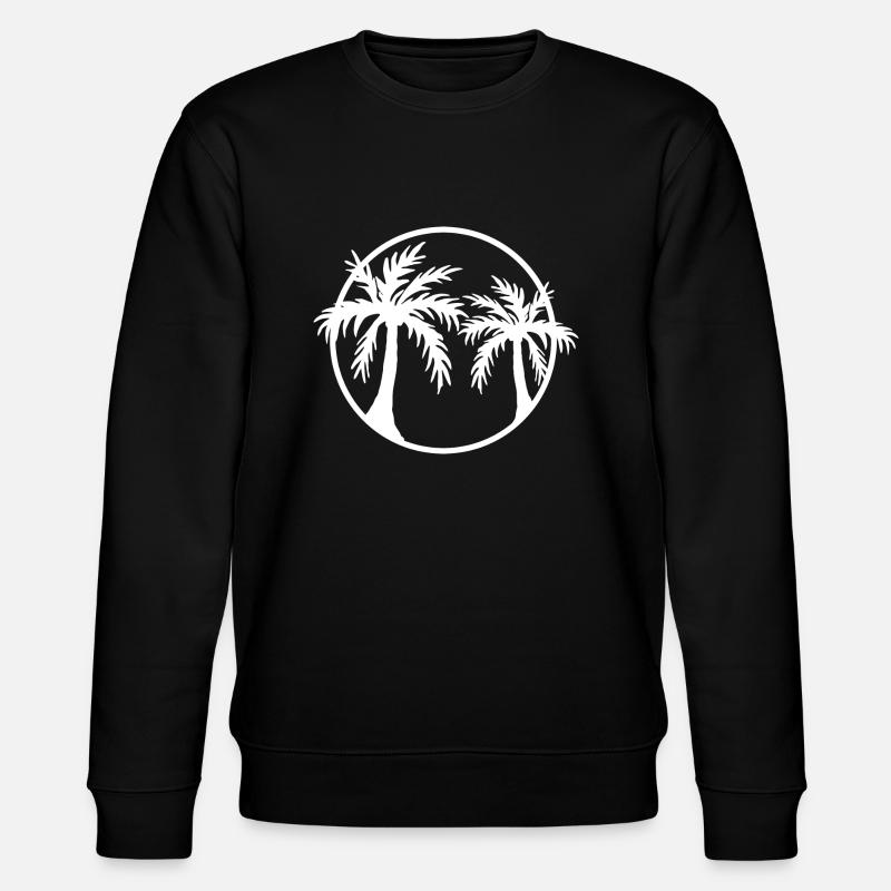 Palm trees - Stanley/Stella CHANGER Unisex Organic Sweatshirt - black