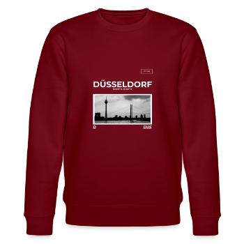 Duesseldorf City - Sweat bio CHANGER Stanley/Stella Unisexe - bordeaux - Devant - Nik (191cm) & Marisol (170cm)