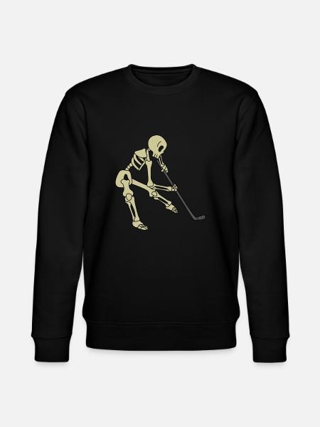 Skeleton hockey - Stanley/Stella CHANGER Unisex Organic Sweatshirt - black
