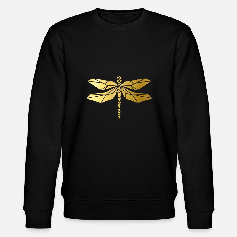 Design cool libellules d'or! - Sweat bio CHANGER Stanley/Stella Unisexe - noir