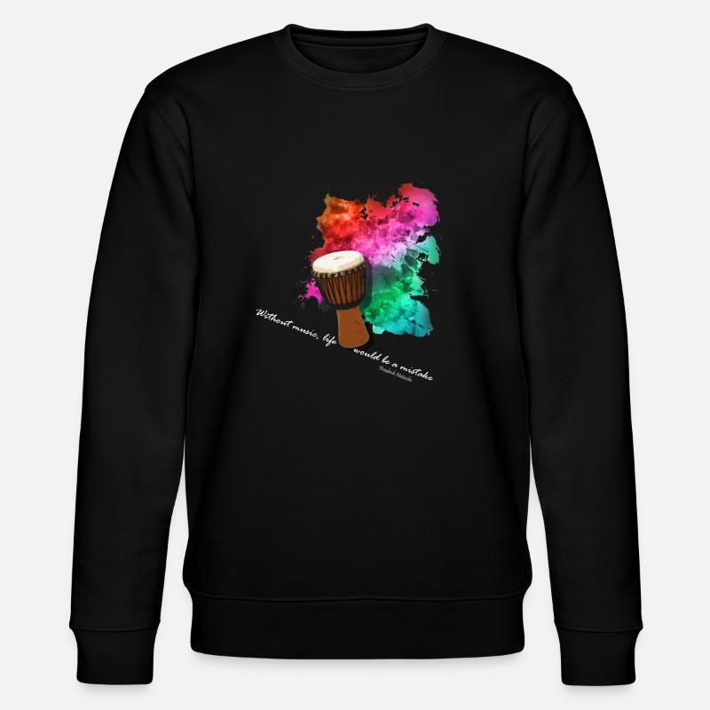 Djembe - Stanley/Stella CHANGER Unisex Organic Sweatshirt - black