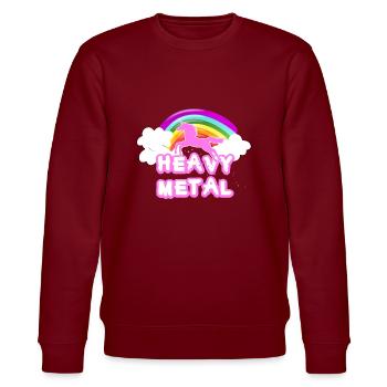 heavy metal - Sweat bio CHANGER Stanley/Stella Unisexe - bordeaux - Devant - Nik (191cm) & Marisol (170cm)
