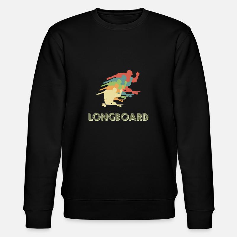 Longboard Longboarder - Sweat bio CHANGER Stanley/Stella Unisexe - noir