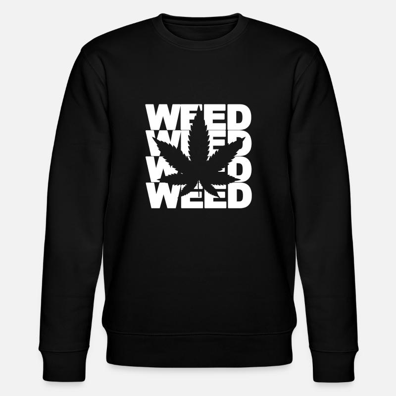 WEED - Stanley/Stella Unisex Bio-Sweatshirt CHANGER  - Schwarz