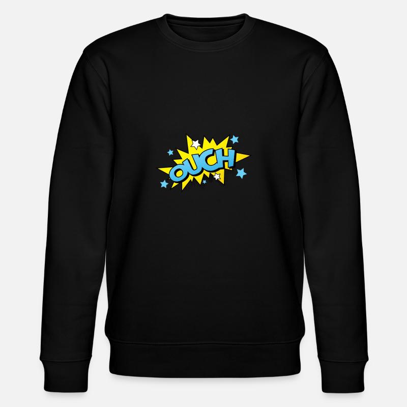 Comic Comicstyle Comic-Strips Nerd Superheld - Stanley/Stella Unisex Bio-Sweatshirt CHANGER  - Schwarz