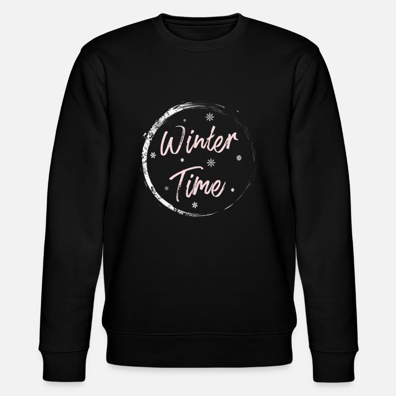 Winter Time - Stanley/Stella Unisex Bio-Sweatshirt CHANGER - Schwarz
