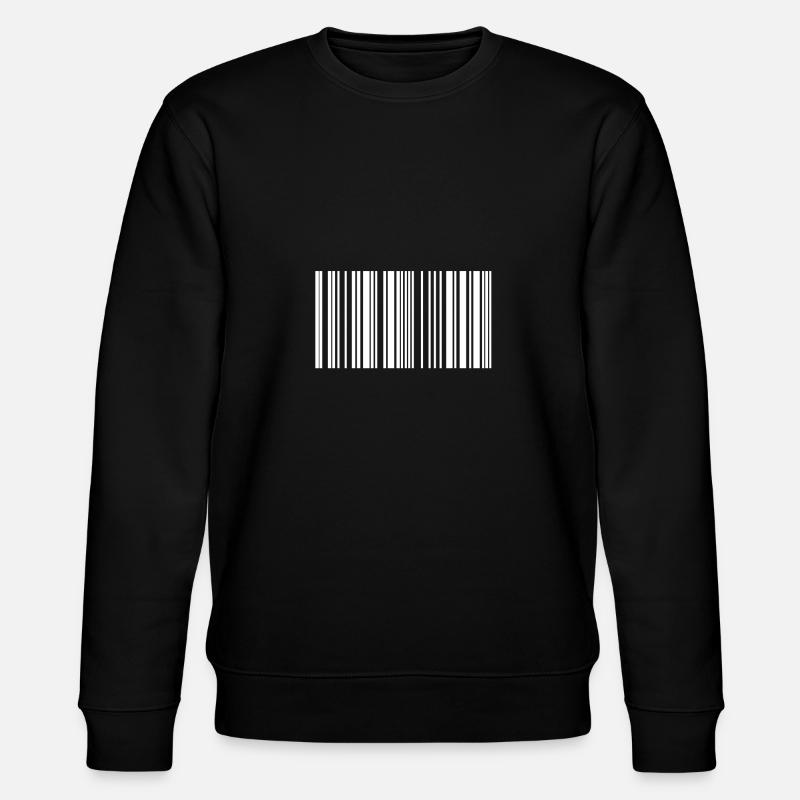 Barcode barcode white - Stanley/Stella CHANGER Unisex Organic Sweatshirt - black