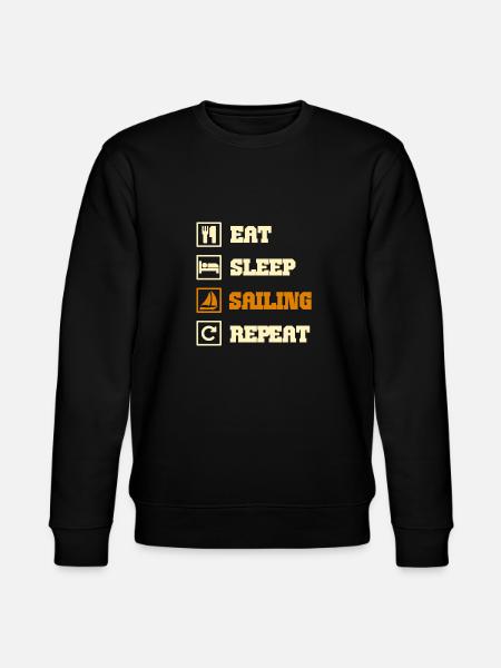 sailing sailing sailing boat - Stanley/Stella CHANGER Unisex Organic Sweatshirt - black