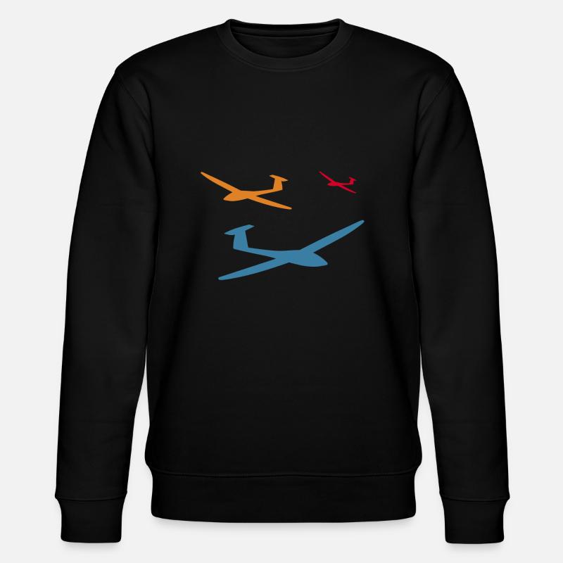 Sailplane Glider Glider - Stanley/Stella CHANGER Unisex Organic Sweatshirt - black