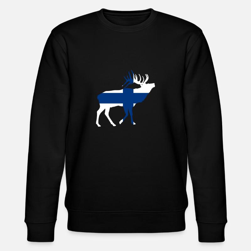 Finlande Elch - Sweat bio CHANGER Stanley/Stella Unisexe - noir