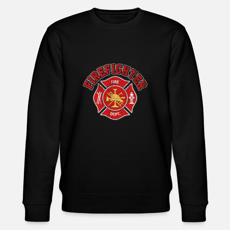 fire brigade - Stanley/Stella CHANGER Unisex Organic Sweatshirt - black