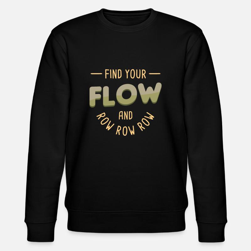 Row Row Row - Stanley/Stella Unisex Bio-Sweatshirt CHANGER - Schwarz