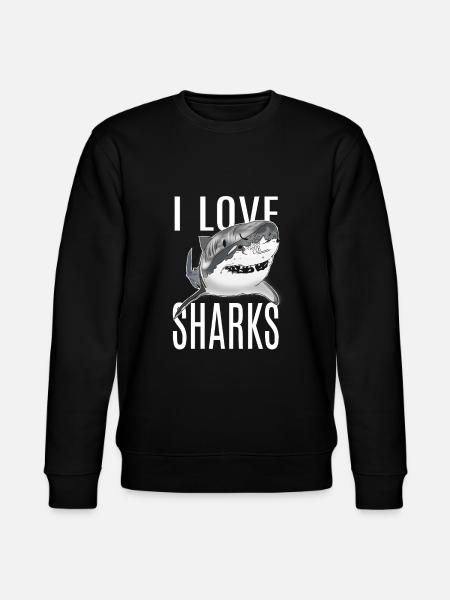 J'aime les requins - Sweat bio CHANGER Stanley/Stella Unisexe - noir