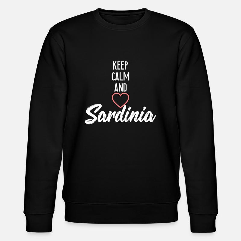 Liebe Sardinien - Stanley/Stella Unisex Bio-Sweatshirt CHANGER - Schwarz