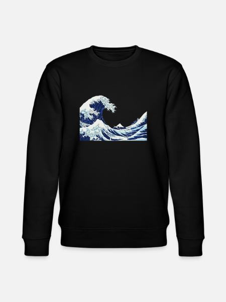 big Wave - Stanley/Stella CHANGER Unisex Organic Sweatshirt - black