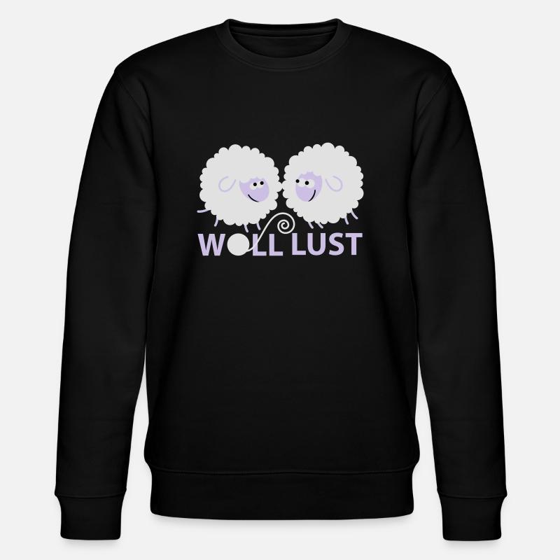 Woll Lust - Stanley/Stella Unisex Bio-Sweatshirt CHANGER  - Schwarz