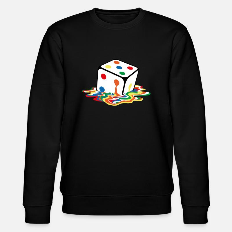 Melting game cube - Stanley/Stella CHANGER Unisex Organic Sweatshirt - black