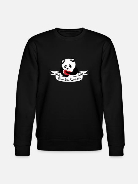i love panda - Stanley/Stella CHANGER Unisex Organic Sweatshirt - black