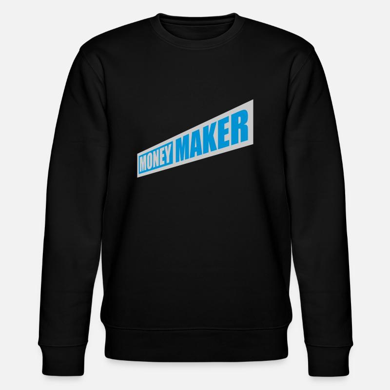 Money Maker Logo Text - Stanley/Stella Unisex Bio-Sweatshirt CHANGER - Schwarz