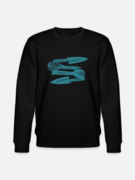 Love for cooking - Stanley/Stella CHANGER Unisex Organic Sweatshirt - black
