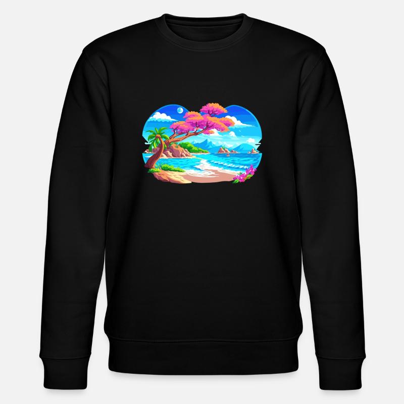 Marvelous beach - Stanley/Stella CHANGER Unisex Organic Sweatshirt - black