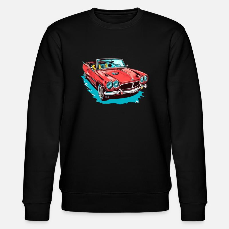 Cabriolet rouge - Sweat bio CHANGER Stanley/Stella Unisexe - noir