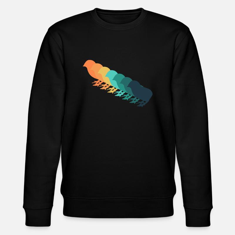 Poussin rétro - Sweat bio CHANGER Stanley/Stella Unisexe - noir