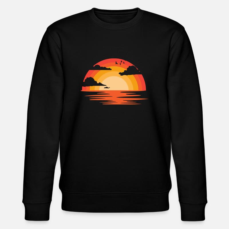 coucher du soleil - Sweat bio CHANGER Stanley/Stella Unisexe - noir