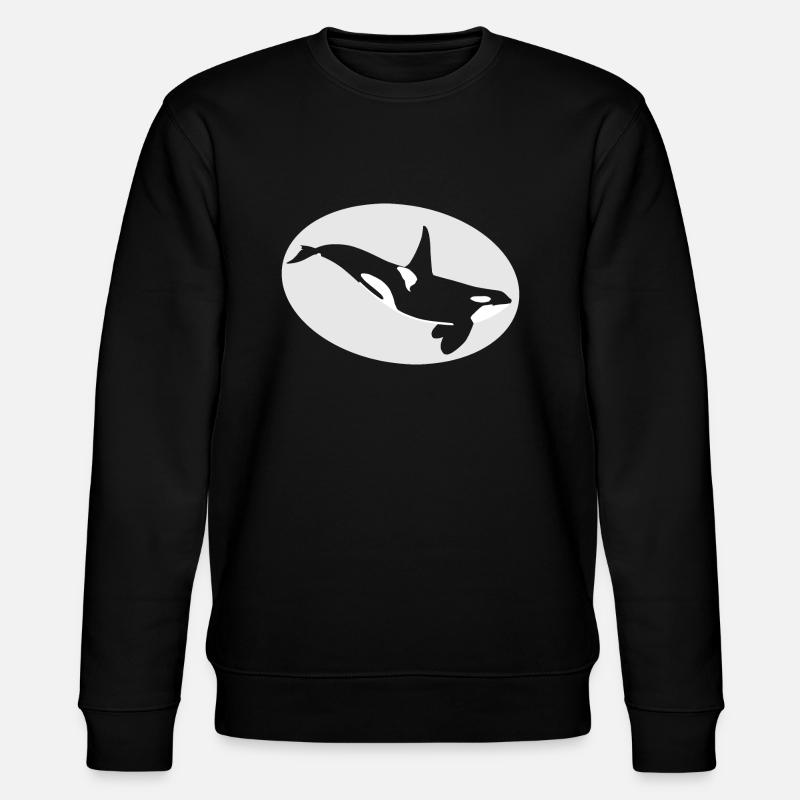 orca - Stanley/Stella CHANGER Unisex Organic Sweatshirt - black