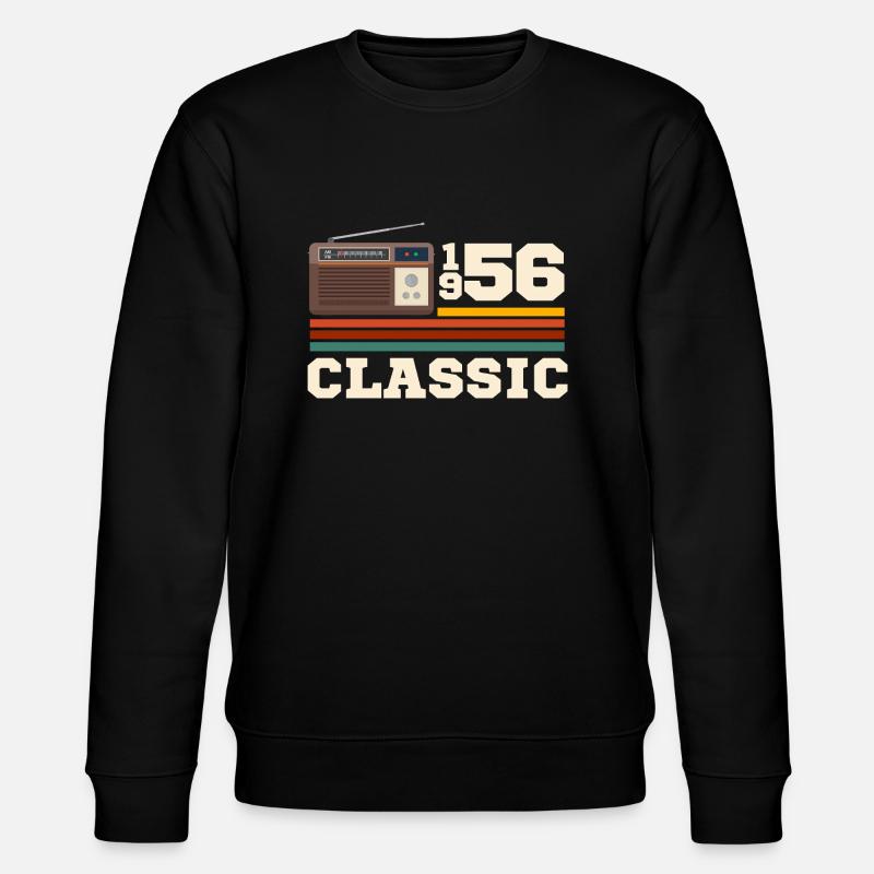 Anniversaire 1956 retro classic - Sweat bio CHANGER Stanley/Stella Unisexe - noir