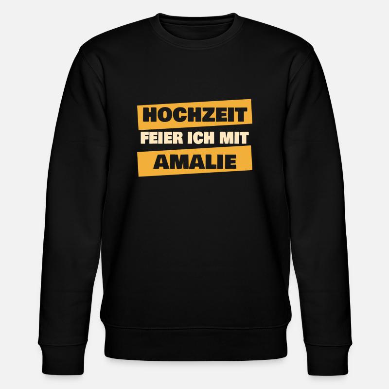 Amalie - Stanley/Stella Unisex Bio-Sweatshirt CHANGER - Schwarz