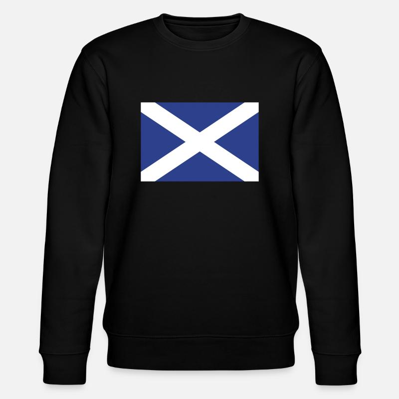scotland flag - Stanley/Stella Unisex Bio-Sweatshirt CHANGER  - Schwarz