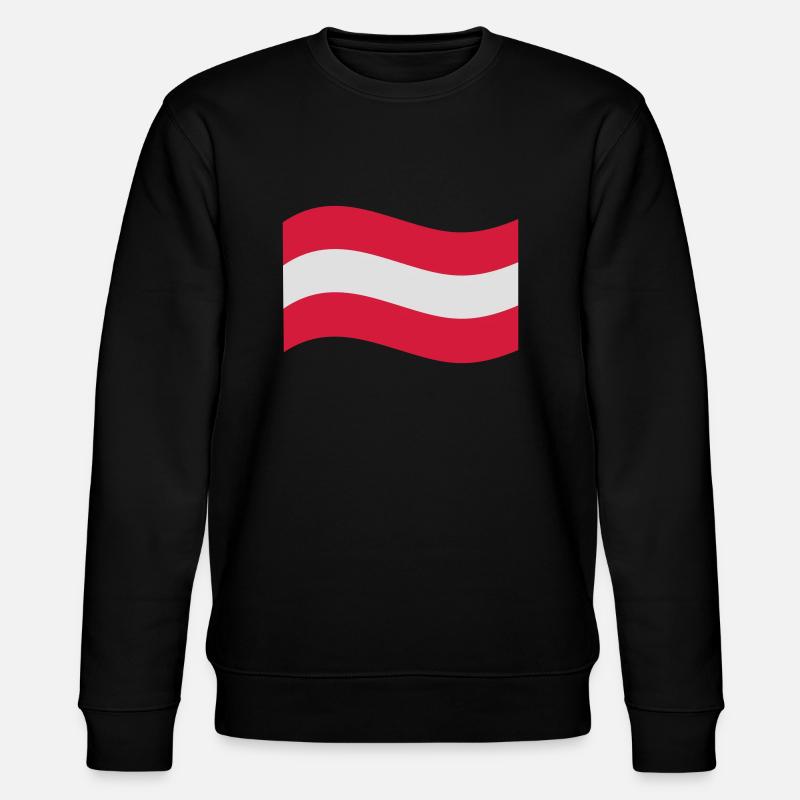 Autriche - drapeau de l'Autriche - Sweat bio CHANGER Stanley/Stella Unisexe - noir