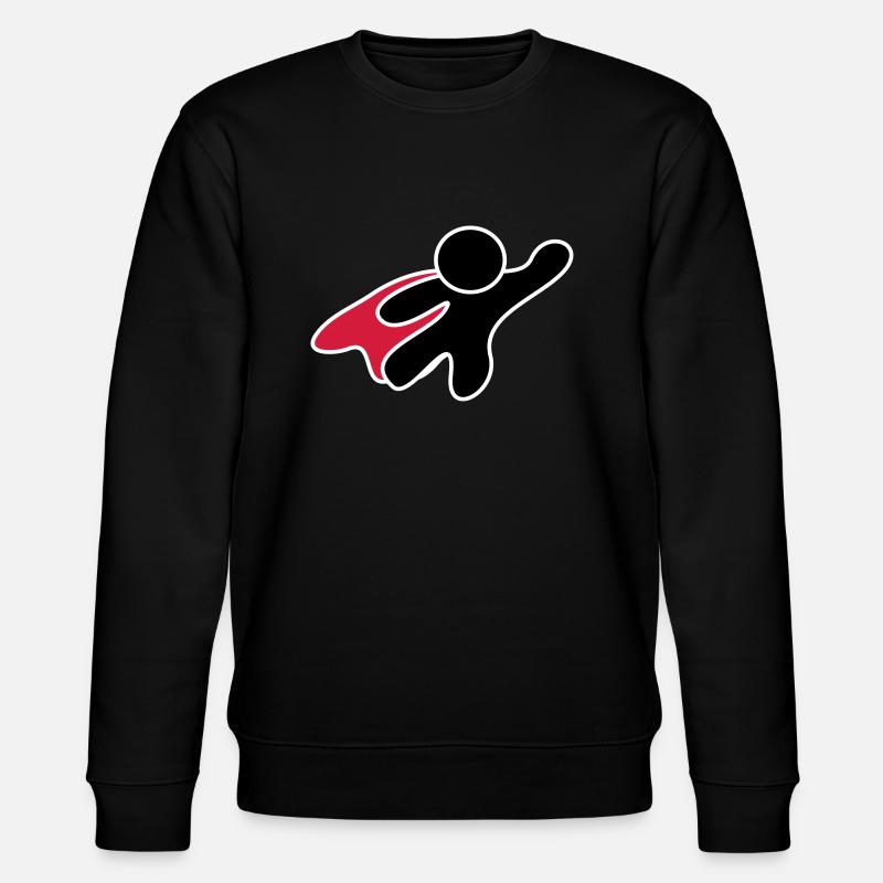 Superhero - Stanley/Stella Unisex Bio-Sweatshirt CHANGER  - Schwarz