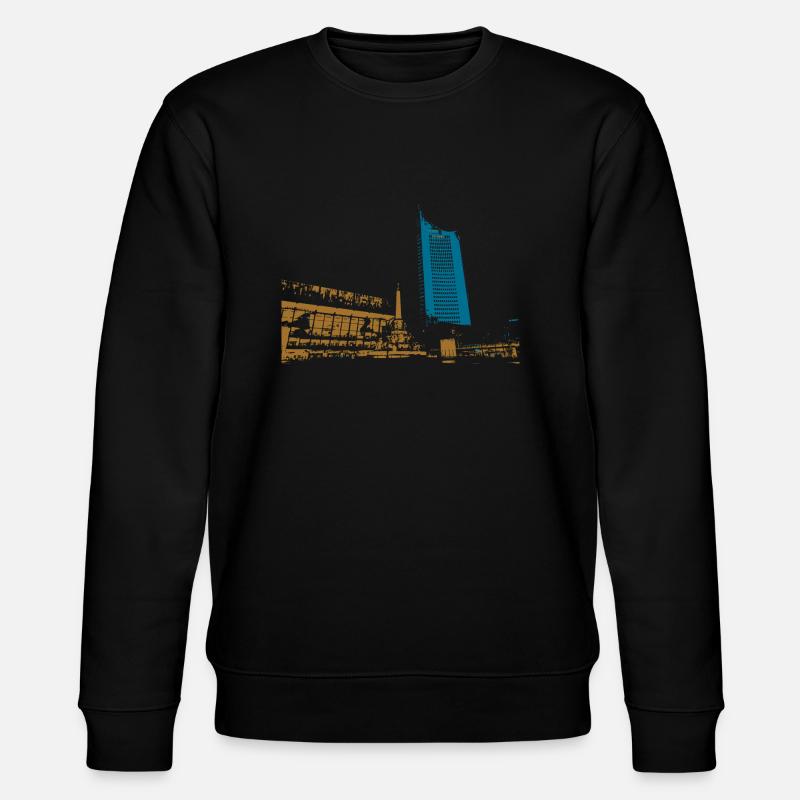 Leipzig Gewandhaus Uni Riese Geschenkidee - Stanley/Stella Unisex Bio-Sweatshirt CHANGER  - Schwarz
