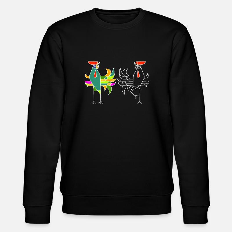rooster - Stanley/Stella CHANGER Unisex Organic Sweatshirt - black