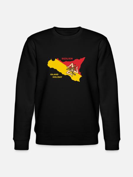 Sizilien Italien Holiday Sicily - Stanley/Stella Unisex Bio-Sweatshirt CHANGER  - Schwarz
