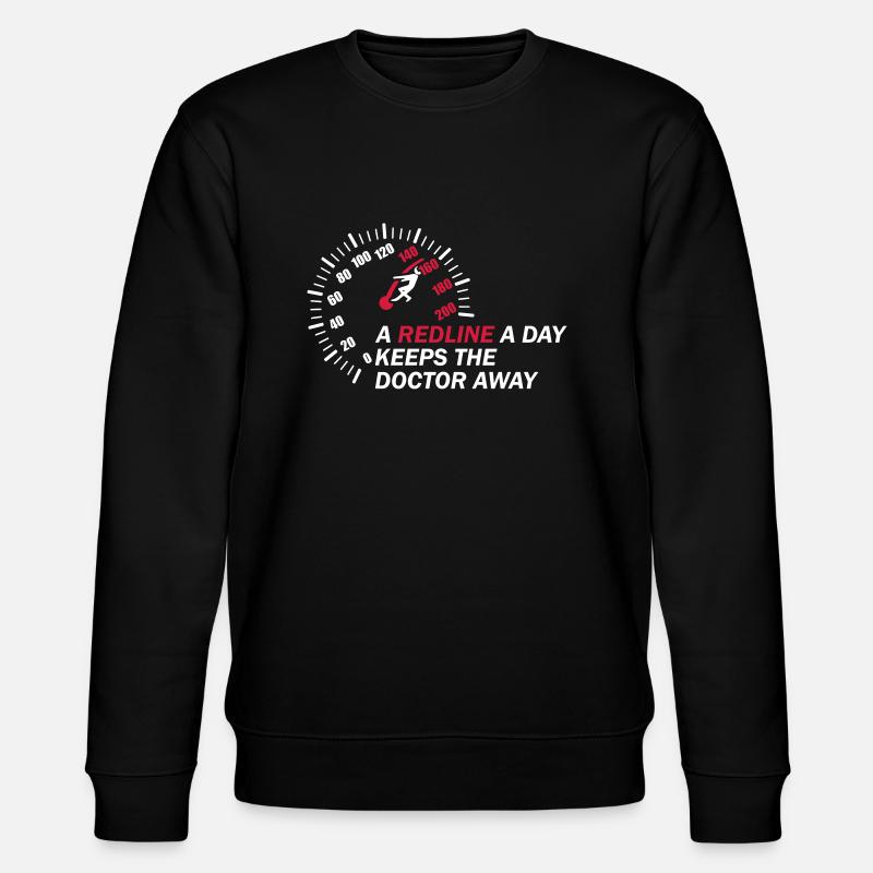 A Redline A Day Car - Stanley/Stella CHANGER Unisex Organic Sweatshirt - black